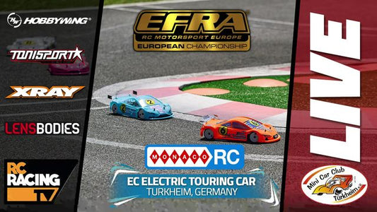 EFRA 1/10 Elec Track Euros FINALS Presented by Monaco RC
All the action from the EFRA 1/10 Elec Track Euro Championship Finals Live from Turkheim, Germany