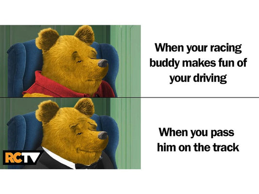 We encourage friendly competition at all times on RCTV! Smugness is optional.
#rctvmemes #rccars #rcracing #rctv #rcracingtv