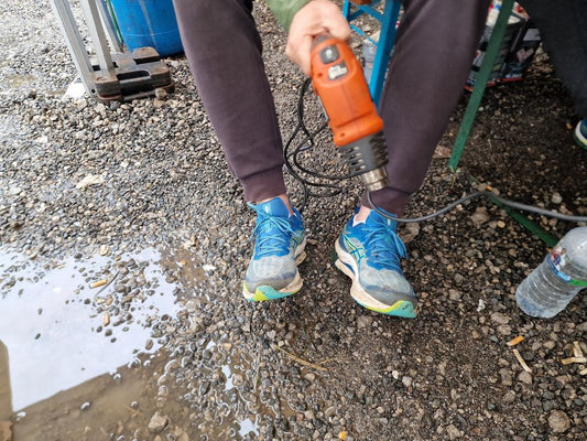 When RC pit tools become extra handy for warming up!