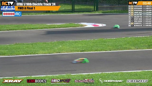 EFRA MonacoRC 1/10th Electric Track Euros - Finals Day - LIVE!
It's Finals Day in Roeselare, Belgium for all three classes of the 1/10 Electric Track Euros
Don't forget, take our discount code "Summer10" to https://monacorc.com/ for all your RC needs!