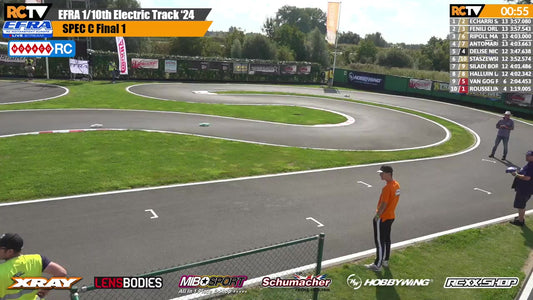 EFRA MonacoRC 1/10th Electric Track Euros - Finals Day - LIVE!
It's Finals Day in Roeselare, Belgium for all three classes of the 1/10 Electric Track Euros
Don't forget, take our discount code "Summer10" to https://monacorc.com/ for all your RC needs!