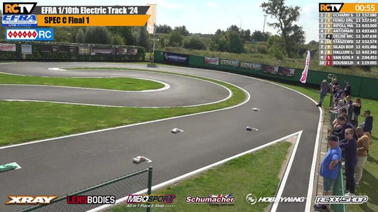 EFRA MonacoRC 1/10th Electric Track Euros - Finals Day - LIVE!
It's Finals Day in Roeselare, Belgium for all three classes of the 1/10 Electric Track Euros
Don't forget, take our discount code "Summer10" to https://monacorc.com/ for all your RC needs!