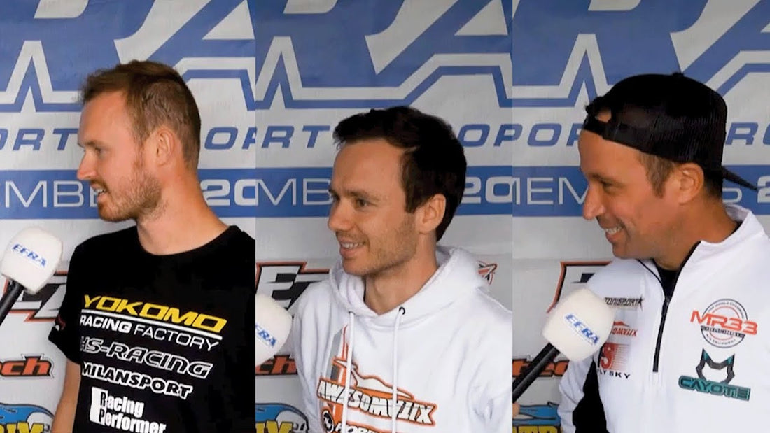 WINNER'S reactions at the EFRA MonacoRC 1/10th Electric Track European Championships