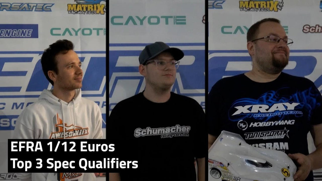 TOP 3 Spec class qualifiers! EFRA 1/12 Electric Track European Championships