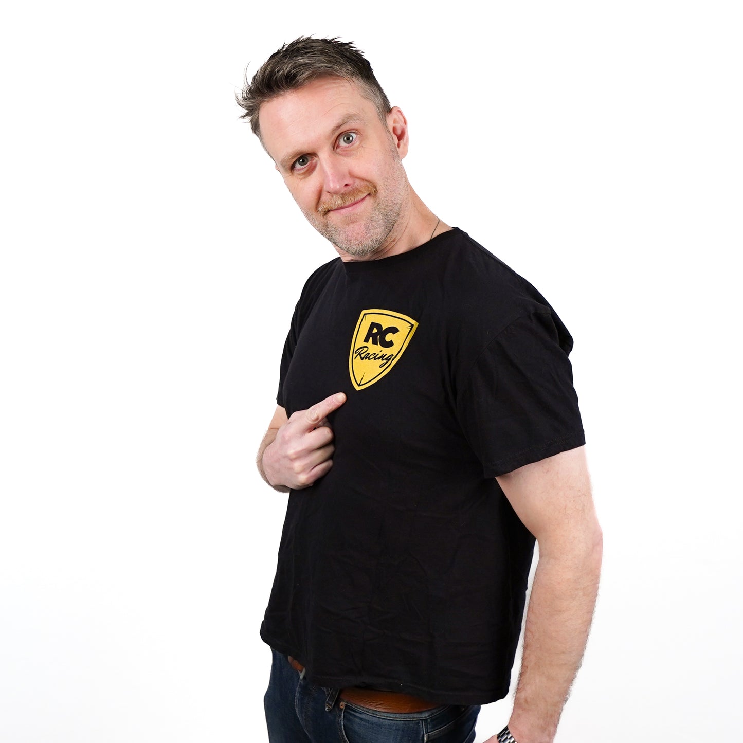 RC Racing Shield Black T