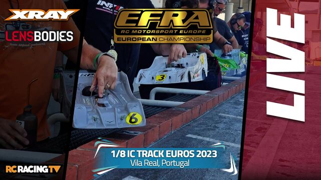 All the action from the EFRA 1/8th IC European Championship Qualifying and SUPERPOLE Live from Vila Real, Portugal