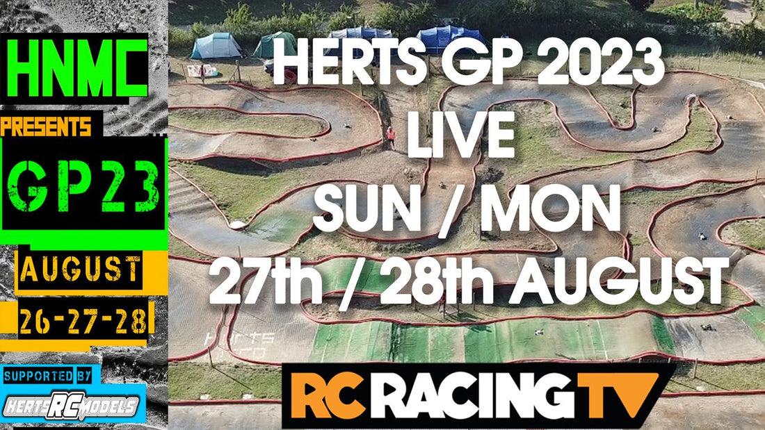 We're very excited to be back for the 4th time to the Herts GP - We'll be live with all the Off Road action on Sunday and Monday. A great warm up to our Nitro Buggy Euros coverage next week!