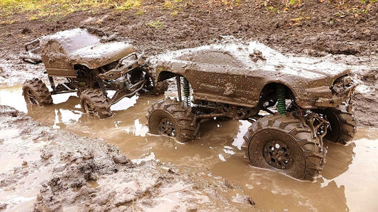 What's the wildest RC racing you've witnessed? This the result of bog racing! For some reason it's not hugely popular in Britain 🌧️