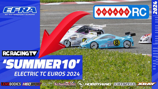 DO YOU WANT 10% OFF YOUR MonacoRC.com orders this weekend?! We are SOOOO EXCITED at the racing we're expecting to see this weekend at the EFRA 1/10th Electric Touring Car Euros - but we are EVEN MORE EXCITED that we can pass awesome RC savings to YOU from