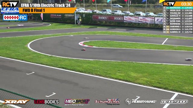 EFRA MonacoRC 1/10th Electric Track Euros - Finals Day - LIVE!

It's Finals Day in Roeselare, Belgium for all three classes of the 1/10 Electric Track Euros 
Don't forget, take our discount code "Summer10" to https://monacorc.com/ for all your RC needs!