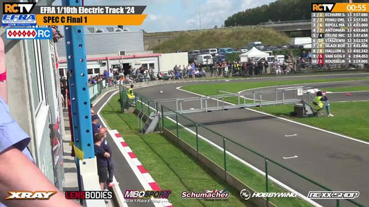 EFRA MonacoRC 1/10th Electric Track Euros - Finals Day - LIVE!

It's Finals Day in Roeselare, Belgium for all three classes of the 1/10 Electric Track Euros 
Don't forget, take our discount code "Summer10" to https://monacorc.com/ for all your RC needs!