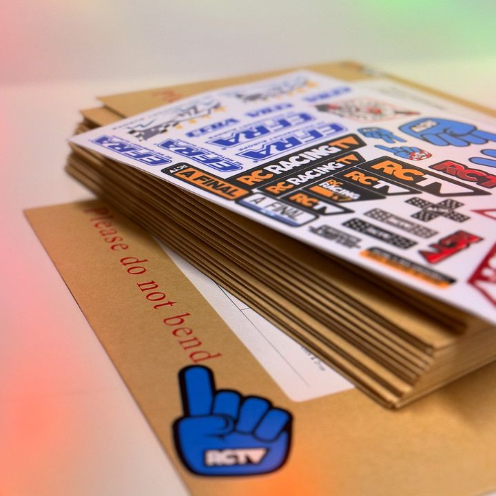 RCTV Heroes 🦸 
Your sticker pack orders have all been processed so should be with you soon 😇 also chucked in some random stickers as a bonus so happy sticking peeps 😎
#rciswork #rcracingtv