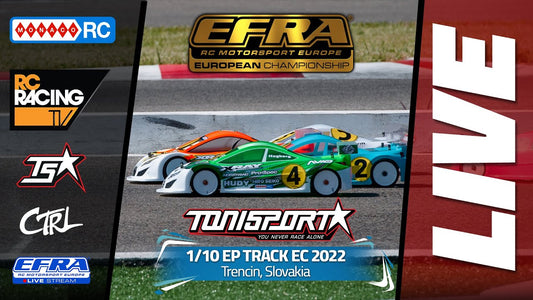 EFRA 1/10th Electric TC Euros - Sunday Finals Legs 2 & 3 LIVE!