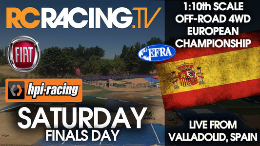 EFRA 1/10th 4WD Off Road Euros 2016 - Saturday - Finals Day - Live