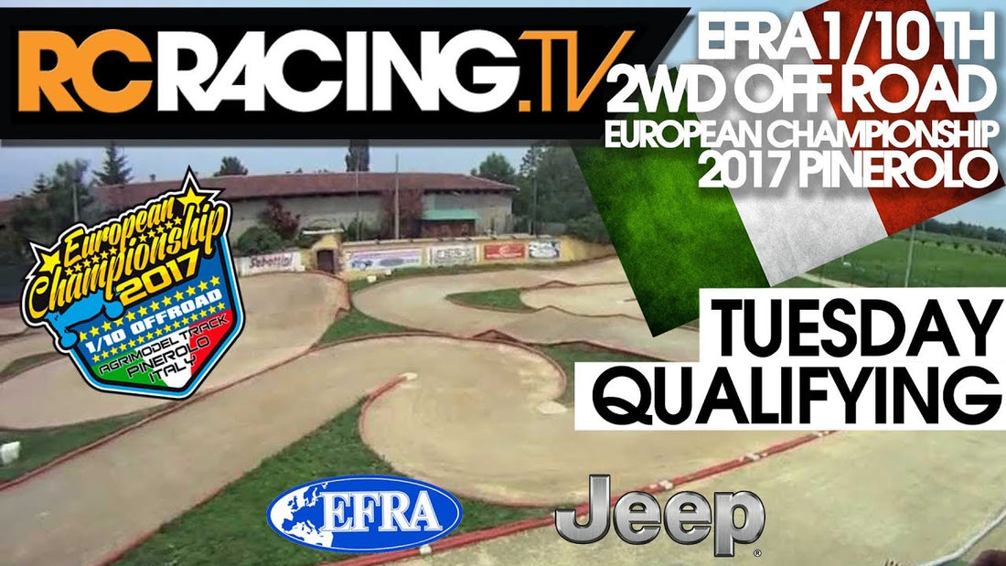 EFRA 1/10th 2WD Off Road Euros 2017 - Tuesday Qualifying - Live