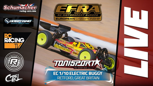 EFRA 1/10th 2WD Off Road Euros 2022 - Tuesday Qualifying - LIVE