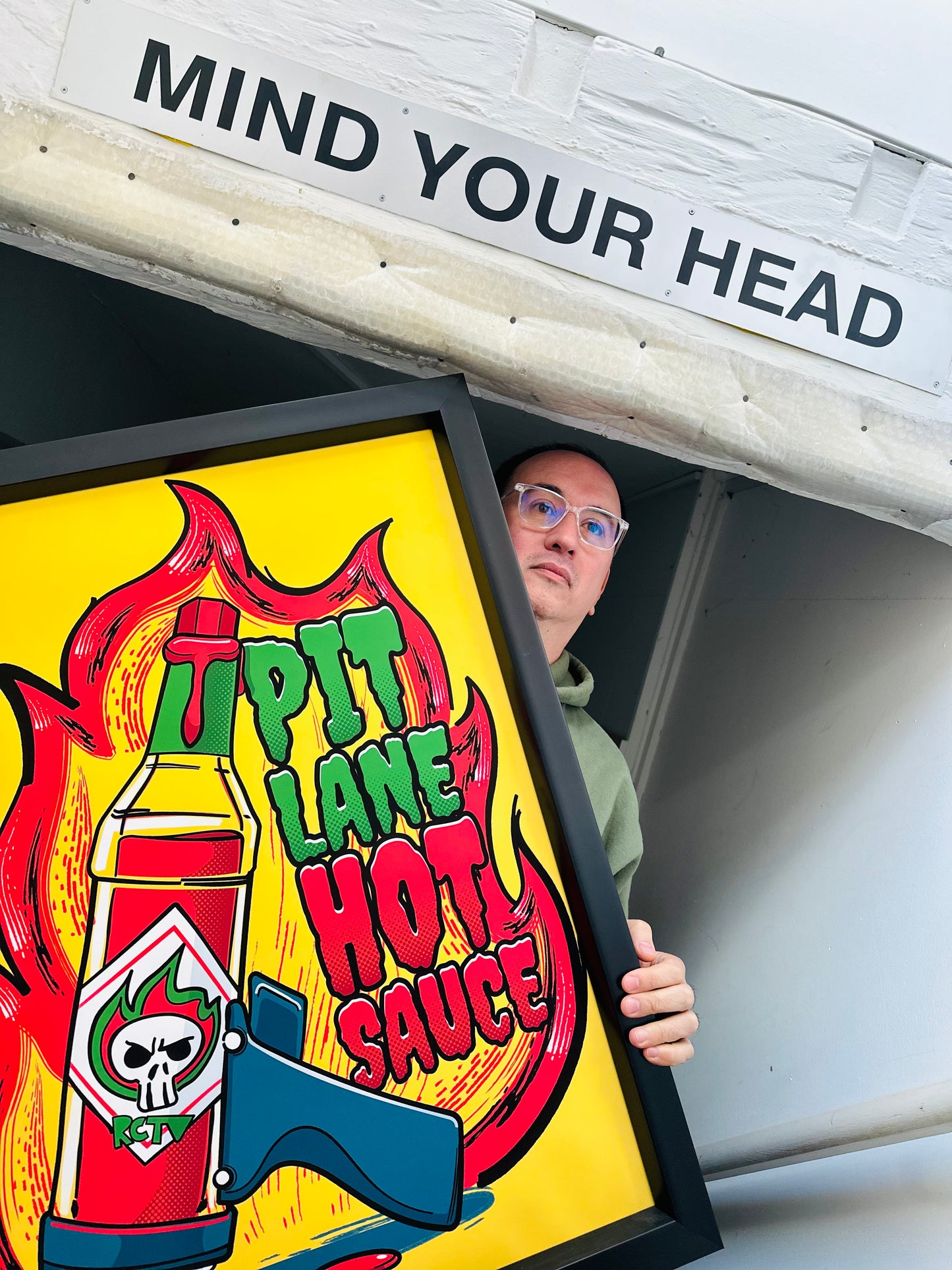 Pit Lane Hot Sauce Flame Poster